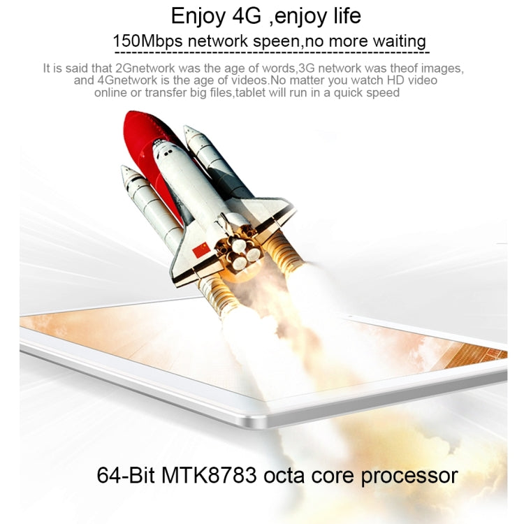 Y19 3G Call Tablet, 10.1 inch, 2GB+32GB, Android 6.0 MTK6735P Quad Core 1.0GHz, Support OTG & GPS & FM & Bluetooth & WiFi & Dual SIM