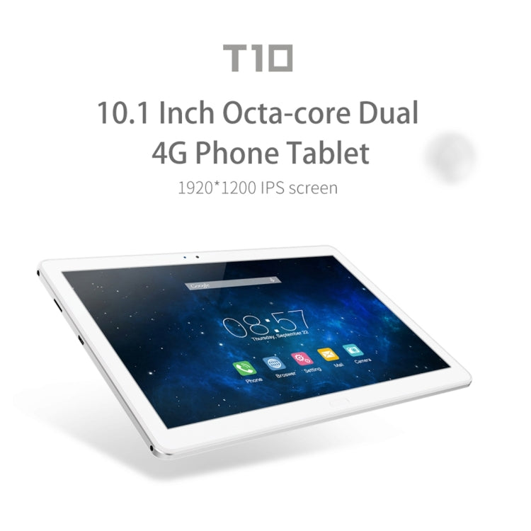 Y19 3G Call Tablet, 10.1 inch, 2GB+32GB, Android 6.0 MTK6735P Quad Core 1.0GHz, Support OTG & GPS & FM & Bluetooth & WiFi & Dual SIM