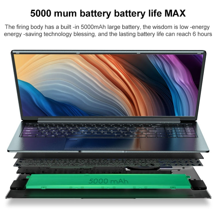 X8S Laptop, 15.6 inch, 12GB+256GB, Windows 10, Intel Celeron N5095 Quad Core 2.0GHz-2.9GHz, Support Dual Band WiFi / BT