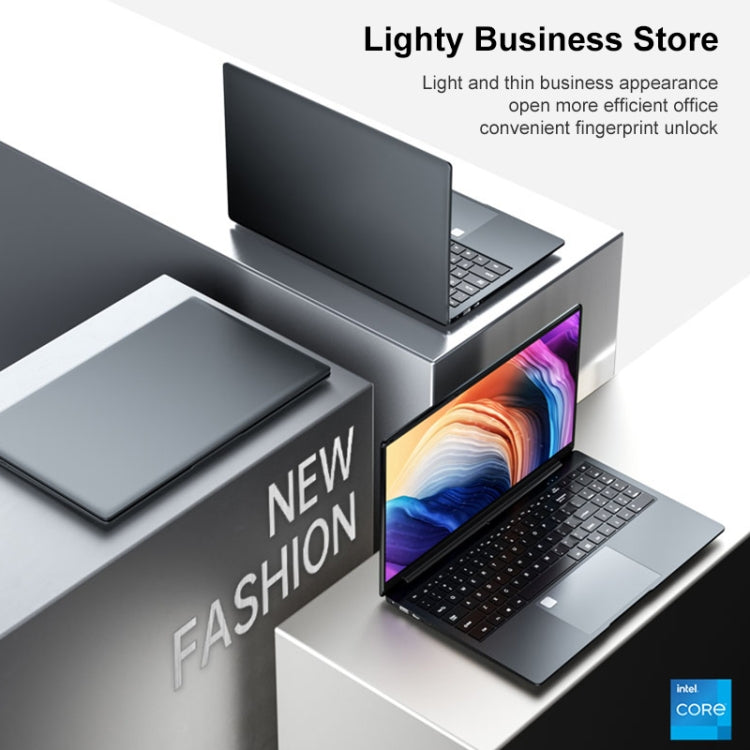 X8S Laptop, 15.6 inch, 12GB+256GB, Windows 10, Intel Celeron N5095 Quad Core 2.0GHz-2.9GHz, Support Dual Band WiFi / BT