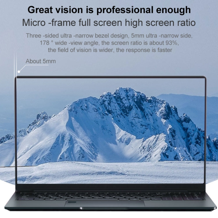 X8S Laptop, 15.6 inch, 12GB+256GB, Windows 10, Intel Celeron N5095 Quad Core 2.0GHz-2.9GHz, Support Dual Band WiFi / BT