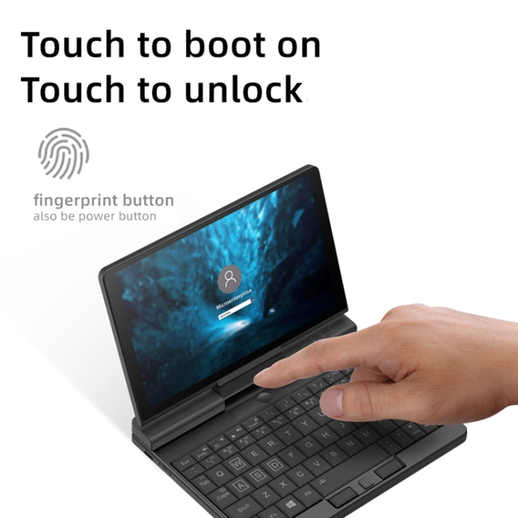ONE-NETBOOK Engineer PC, 7.0 inch, 8GB+512GB, Windows 10 Intel Core M3-8100Y, Support Dual Band WiFi & Bluetooth & TF Card Expansion & Fingerprint Unlock(Black)