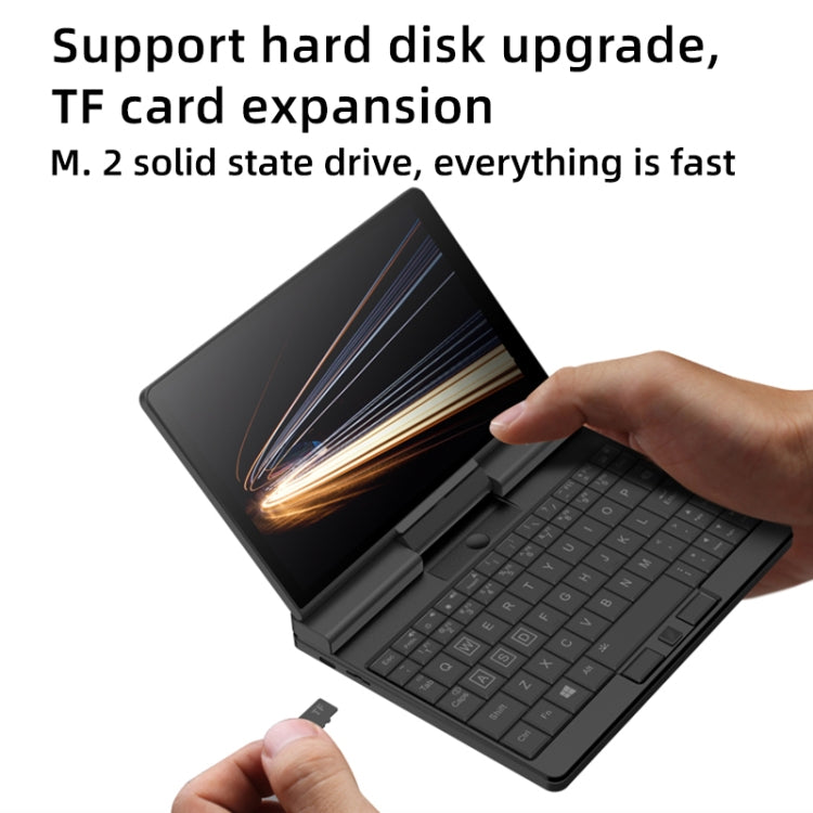 ONE-NETBOOK Engineer PC, 7.0 inch, 8GB+512GB, Windows 10 Intel Core M3-8100Y, Support Dual Band WiFi & Bluetooth & TF Card Expansion & Fingerprint Unlock(Black)