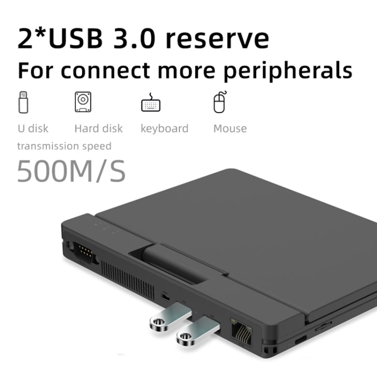 ONE-NETBOOK Engineer PC, 7.0 inch, 8GB+512GB, Windows 10 Intel Core M3-8100Y, Support Dual Band WiFi & Bluetooth & TF Card Expansion & Fingerprint Unlock(Black)