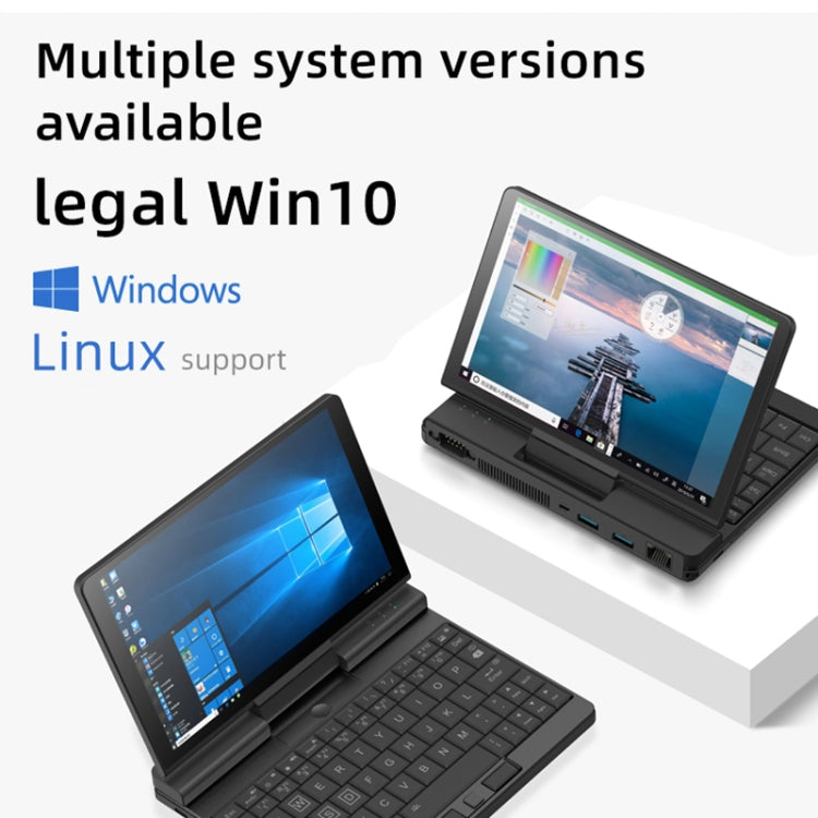 ONE-NETBOOK Engineer PC, 7.0 inch, 8GB+512GB, Windows 10 Intel Core M3-8100Y, Support Dual Band WiFi & Bluetooth & TF Card Expansion & Fingerprint Unlock(Black)