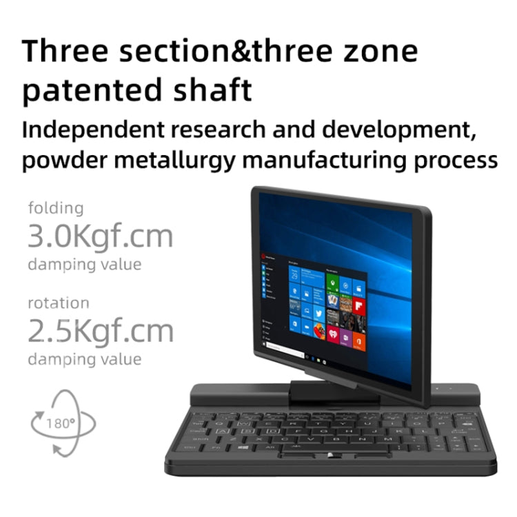 ONE-NETBOOK Engineer PC, 7.0 inch, 8GB+512GB, Windows 10 Intel Core M3-8100Y, Support Dual Band WiFi & Bluetooth & TF Card Expansion & Fingerprint Unlock(Black)
