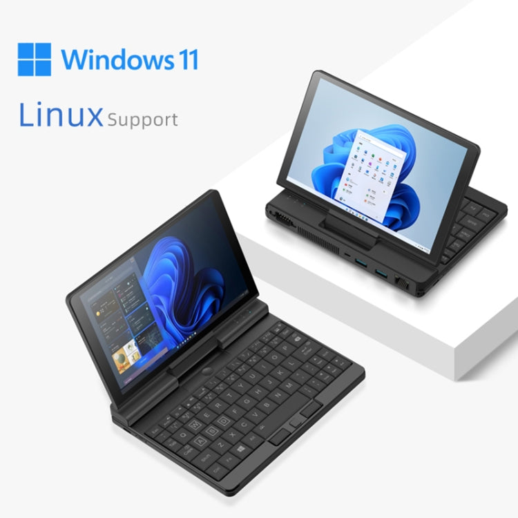 ONE-NETBOOK A1 Pro Engineer PC, 7.0 inch, 16GB+512GB, Windows 11 Intel Core i5-1130G7 1.1-1.8GHz, Turbo Max 4.0GHz, Support WiFi & BT Fingerprint Unlock(Black)
