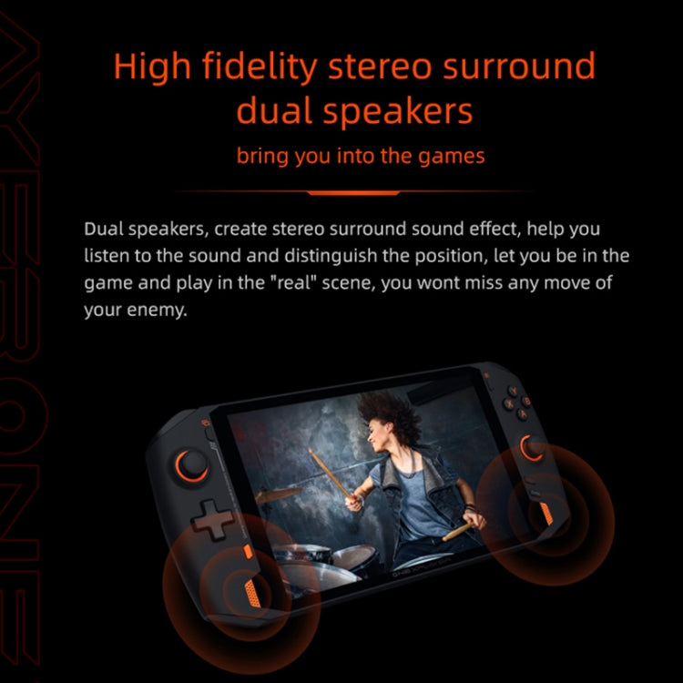ONE XPLAYER PC Game Console, 8.4 inch, 16GB+1TB, Windows 11 AMD Ryzen 7 4800U, Turbo Max 4.2GHz, 15300mAh Battery, Wi-Fi6(Black)