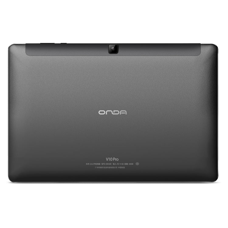 ONDA V10 Pro, 4GB+32GB, Fingerprint Identification, 10.1 inch 2K IPS, Phoenix OS + Android 6.0 Dual System, MediaTek MT8173 Quad Core, Support 4K Video Playback, 256GB TF, Dual Band WiFi, BT (US Plug)(Black)