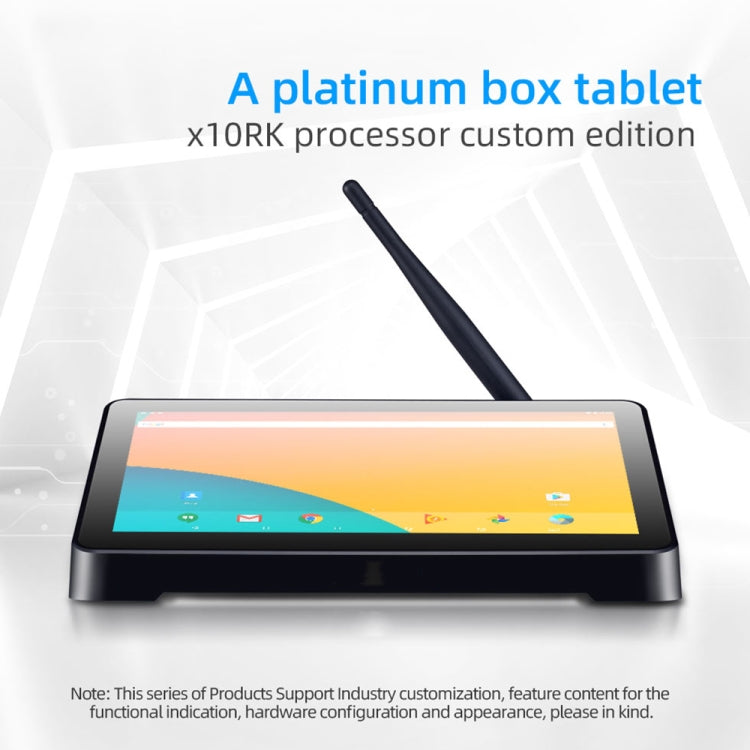 X10RK Mini Tablet PC Box, 10.1 inch, 2GB+32GB, Android 8.1 RK3326 Quad-core Cortex A35 up to 1.5GHz Support WiFi & Bluetooth & TF Card & HDMI & RJ45, US Plug (Black)