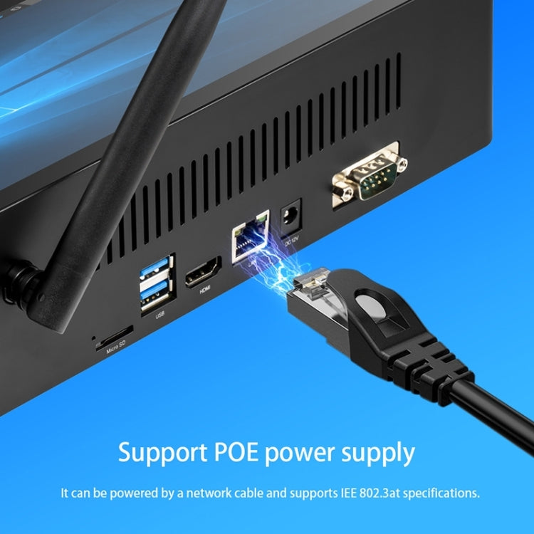 PiPo H10PRO All-in-One Mini PC, 10.1 inch, 8GB+128GB+512GB, Windows 10 Intel Celeron J4125 Quad Core up to 2.7GHz, Support WiFi & BT & TF Card & HDMI & RJ45(Black)