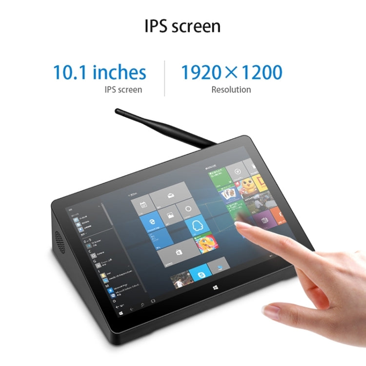 PiPo H10PRO All-in-One Mini PC, 10.1 inch, 8GB+128GB+512GB, Windows 10 Intel Celeron J4125 Quad Core up to 2.7GHz, Support WiFi & BT & TF Card & HDMI & RJ45(Black)