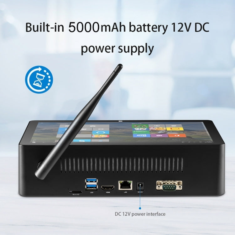 PiPo H10PRO All-in-One Mini PC, 10.1 inch, 8GB+128GB+512GB, Windows 10 Intel Celeron J4125 Quad Core up to 2.7GHz, Support WiFi & BT & TF Card & HDMI & RJ45(Black)