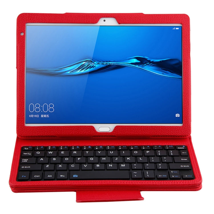 SA104 for Huawei M3 Tablet 10.1 inch ABS Litchi Texture Horizontal Flip Tablet Case + Bluetooth Keyboard