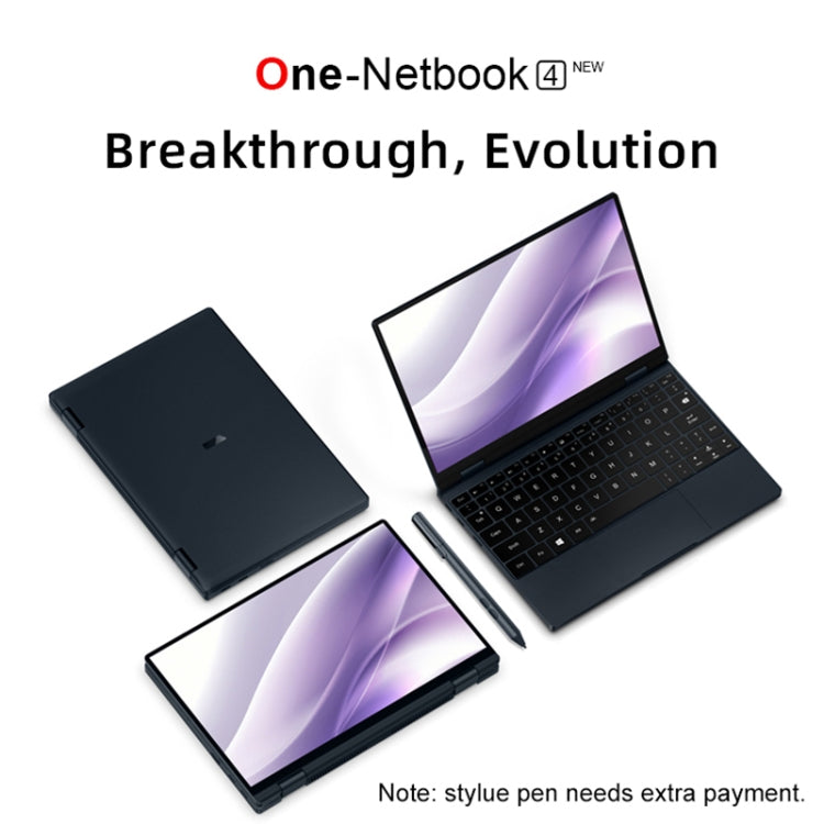 ONE-NETBOOK OneMix 4, 10.1 inch, 16GB+512GB, Windows 10 Home, Intel Core i5-1130G7, Support Wi-Fi 6 & Bluetooth & Fingerprint Unlock(Black)