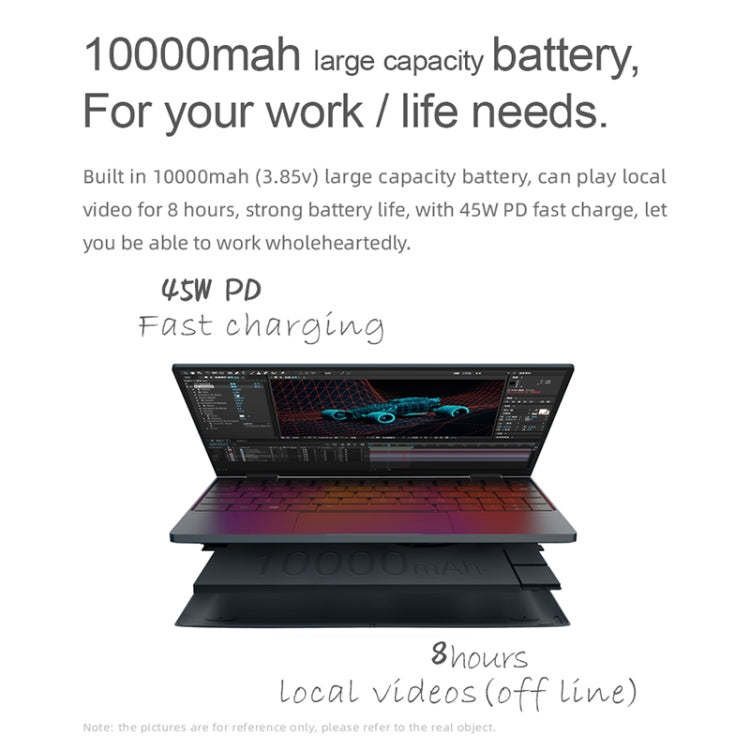 ONE-NETBOOK OneMix 4, 10.1 inch, 16GB+512GB, Windows 10 Home, Intel Core i5-1130G7, Support Wi-Fi 6 & Bluetooth & Fingerprint Unlock(Black)
