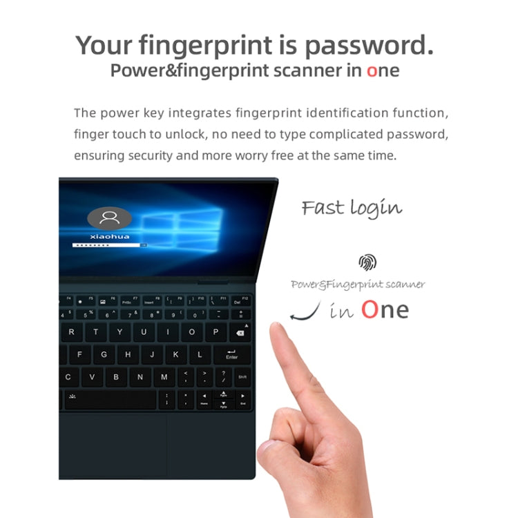 ONE-NETBOOK OneMix 4, 10.1 inch, 16GB+1TB, Windows 10 Home, Intel Core i5-1130G7, Support Wi-Fi 6 & Bluetooth & Fingerprint Unlock(Black)