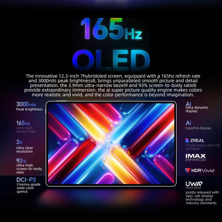 Honor MagicPad3 Pro 12.3 inch WiFi Tablet PC, 8GB+256GB MagicOS 10 Qualcomm Snapdragon 8 Gen5 Octa Core  - White