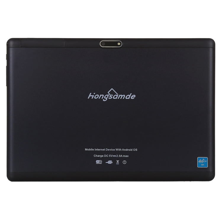 Hongsamde HSD-804A 4G Call Tablet PC, 10.1 inch, 2GB+32GB, 4500mAh Battery, Android 7.0 MT6737 Quad Core 32-bit 1.3GHz, Support Dual SIM & Bluetooth & WiFi & G-sensor & GPS & FM & OTG(Black)