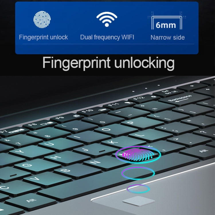 H15 15.6 inch Ultrathin Laptop, 16GB+128GB, Windows 11 Intel Processor N95 Quad Core, EU Plug  - Silver