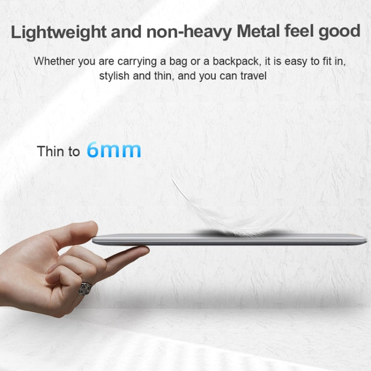 H15 15.6 inch Ultrathin Laptop, 16GB+512GB, Windows 11 Intel Processor N95 Quad Core, EU Plug  - Silver