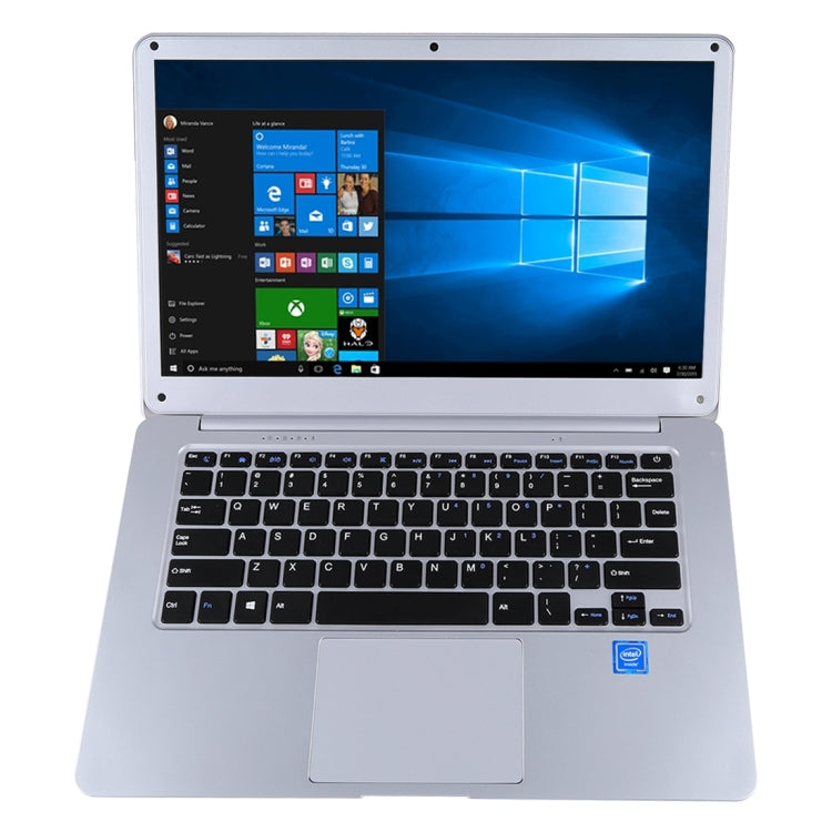 H141-2 Ultrabook, 14.1 inch, 4GB+64GB, Windows 10 Professional Edition Intel N3060 or Intel N3050 or N3350 or Z8350 or Z8300 Quad Core Up to 1.92Ghz, Random CPU Delivery, Support TF Card & Bluetooth & WiFi, US/EU Plug(Silver)