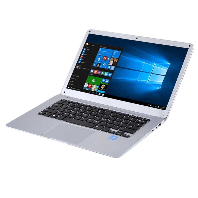H141-2 Ultrabook, 14.1 inch, 4GB+64GB, Windows 10 Professional Edition Intel N3060 or Intel N3050 or N3350 or Z8350 or Z8300 Quad Core Up to 1.92Ghz, Random CPU Delivery, Support TF Card & Bluetooth & WiFi, US/EU Plug(Silver)
