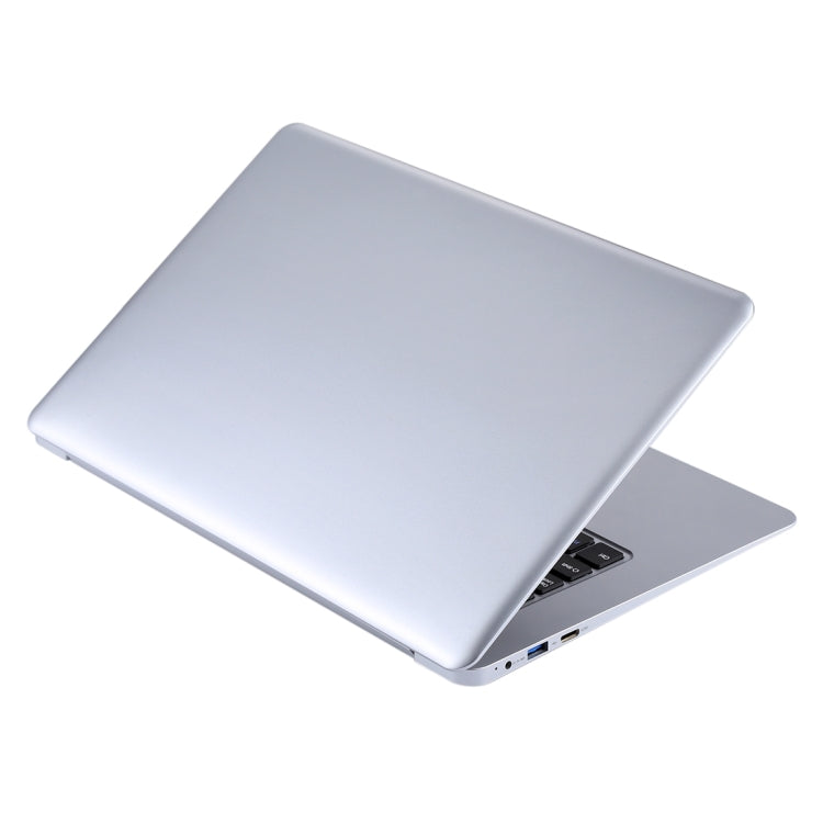 H141-2 Ultrabook, 14.1 inch, 4GB+64GB, Windows 10 Professional Edition Intel N3060 or Intel N3050 or N3350 or Z8350 or Z8300 Quad Core Up to 1.92Ghz, Random CPU Delivery, Support TF Card & Bluetooth & WiFi, US/EU Plug(Silver)