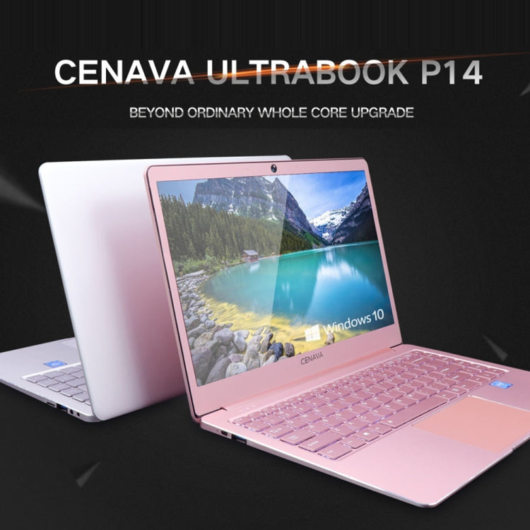 CENAVA P14 Ultrabook, 14 inch, 8GB+256GB, Windows 10 Intel Celeron J4115 Quad Core Up to 2.5GHz, Support TF Card & Bluetooth & Dual WiFi & Mini HDMI, US/EU Plug