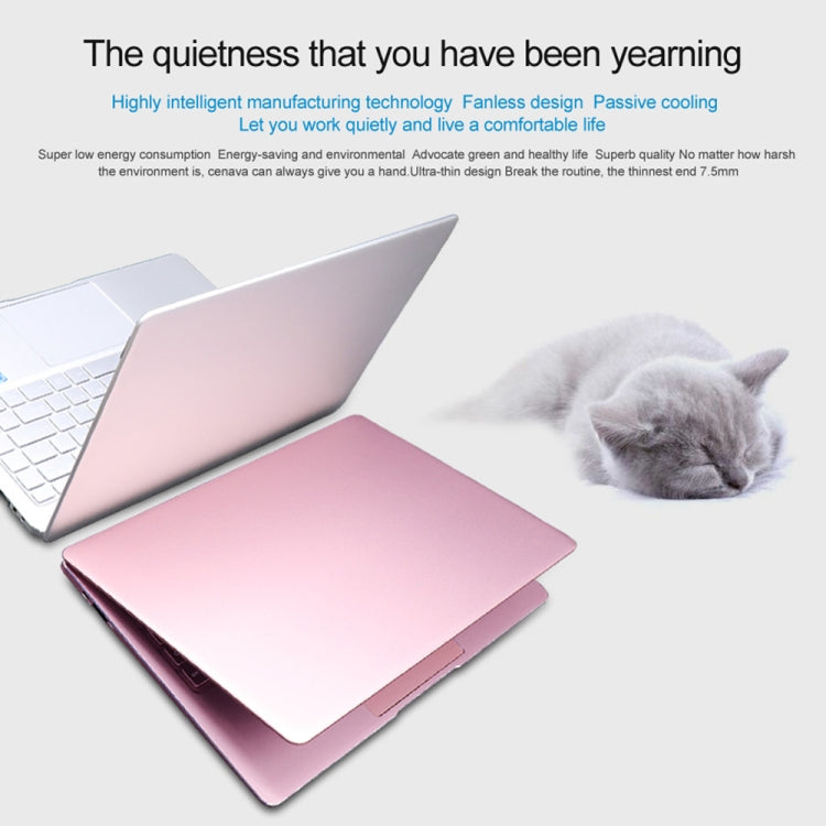CENAVA P14 Ultrabook, 14 inch, 8GB+256GB, Windows 10 Intel Celeron J4115 Quad Core Up to 2.5GHz, Support TF Card & Bluetooth & Dual WiFi & Mini HDMI, US/EU Plug