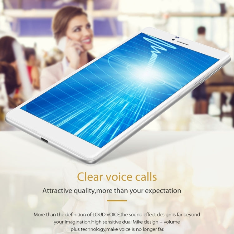 Cube WP10 Call Tablet, 6.98 inch, 2GB+16GB, Dual SIM, Dual Camera, Windows 10 Mobile OS, Qualcomm MSM8909 Quad-core 32-bit 1.3GHz, Support 128GB TF Card, OTG, WiFi, Bluetooth, GPS, Network: 4G, Only Support Chinese and English(White)