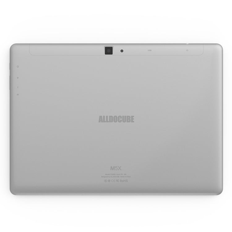 ALLDOCUBE M5X T1006X 4G Call Tablet, 10.1 inch, 4GB+64GB, 6600mAh Battery, Android 8.0 MTK X27 (MT6797X) Deca Core Up to 2.6GHz, Support Bluetooth & Dual Band WiFi & Dual SIM & OTG & GPS & FM (White+Silver)