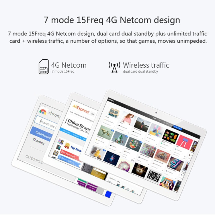 ALLDOCUBE M5X T1006X 4G Call Tablet, 10.1 inch, 4GB+64GB, 6600mAh Battery, Android 8.0 MTK X27 (MT6797X) Deca Core Up to 2.6GHz, Support Bluetooth & Dual Band WiFi & Dual SIM & OTG & GPS & FM (White+Silver)