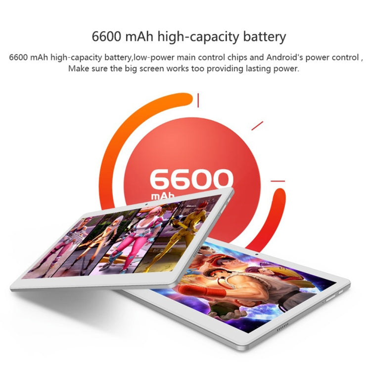 ALLDOCUBE M5X T1006X 4G Call Tablet, 10.1 inch, 4GB+64GB, 6600mAh Battery, Android 8.0 MTK X27 (MT6797X) Deca Core Up to 2.6GHz, Support Bluetooth & Dual Band WiFi & Dual SIM & OTG & GPS & FM (White+Silver)
