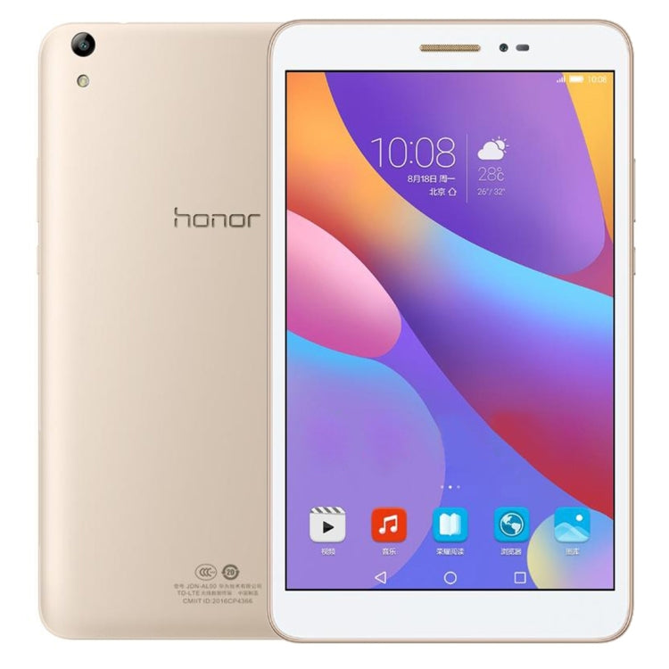 Huawei Honor Tablet 2 JDN-W09, 8.0 inch, 3GB+32GB, Official Global ROM, EMUI4.0 (Based on Android 6.0) Qualcomm Snapdragon 616 Octa Core, Dual Band WiFi, OTG, BT, GP(Gold)