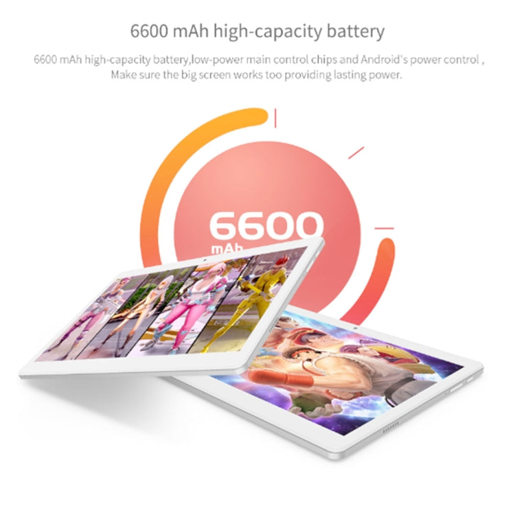 ALLDOCUBE M5 T1006 4G Call Tablet, 10.1 inch, 4GB+64GB, 6600mAh Battery, Android 8.0 MTK X20 (MT6797) Deca Core Up to 2.3GHz, Support OTG & GPS & FM & Bluetooth & Dual Band WiFi & Dual SIM Card(White+Silver)