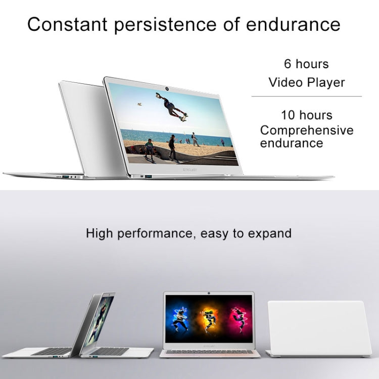 Teclast F7 Laptop, 14.0 inch, 6GB+128GB, 37240mWh Battery, Windows 10 Home, Intel Apollo Lake N3450 Quad Core 1.1GHz-2.2GHz, Support TF Card & WiFi & Micro HDMI & Bluetooth(Silver)