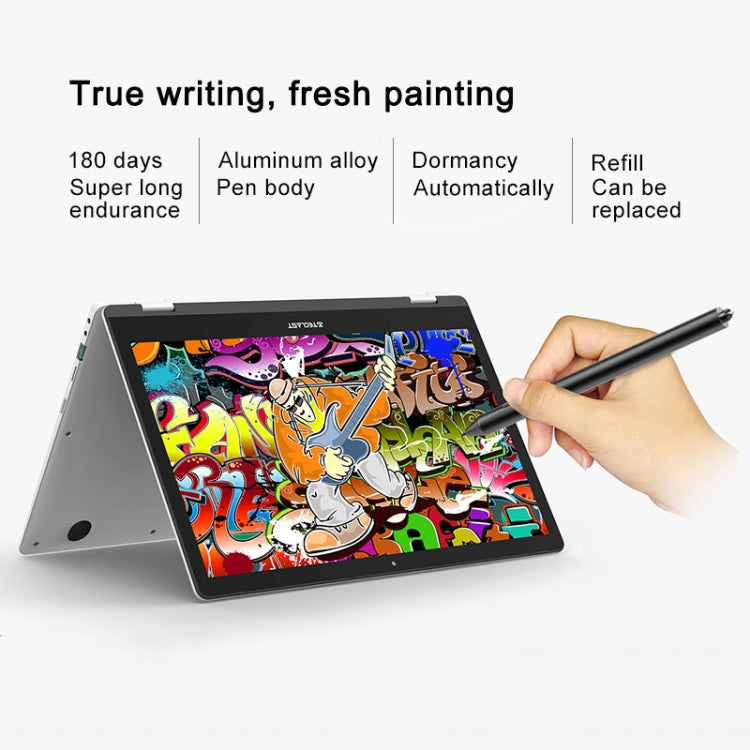 Teclast F6 Pro Laptop, 13.3 inch, 8GB+128GB, Fingerprint Identification, 360 Degrees Flip, 38000mWh Battery, Windows 10 Home, Intel CoreM 7Y30 Dual Core 1.0GHz-2.6GHz, Support TF Card & WiFi & Micro HDMI & Bluetooth(Black+Silver)