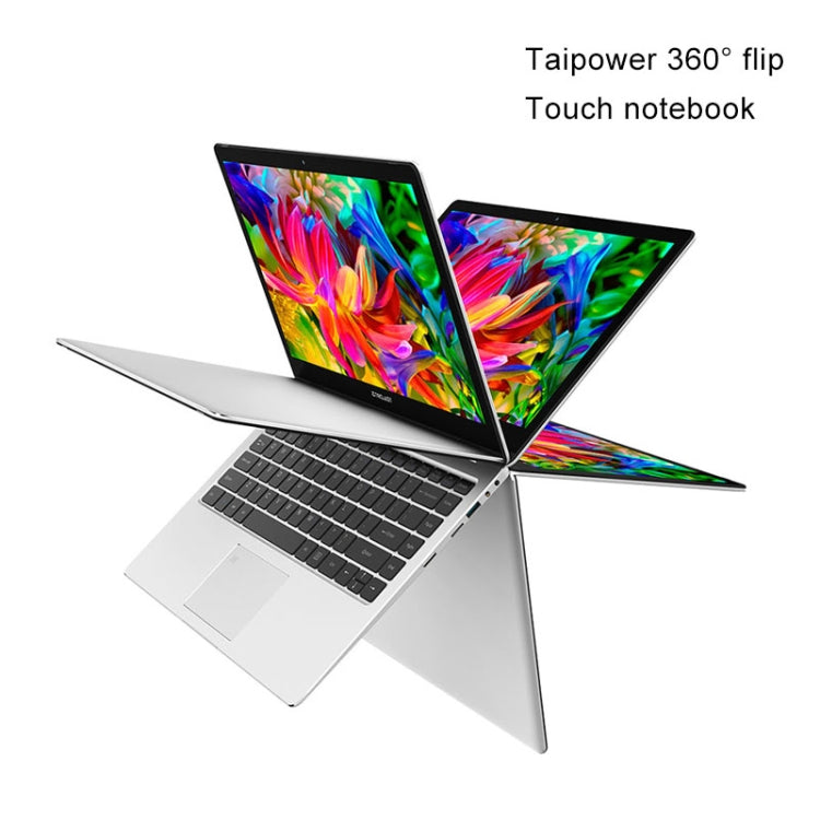Teclast F6 Pro Laptop, 13.3 inch, 8GB+128GB, Fingerprint Identification, 360 Degrees Flip, 38000mWh Battery, Windows 10 Home, Intel CoreM 7Y30 Dual Core 1.0GHz-2.6GHz, Support TF Card & WiFi & Micro HDMI & Bluetooth(Black+Silver)