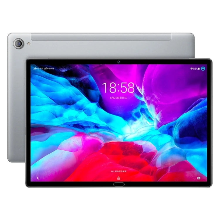 S6 4G LTE Tablet PC, 10.5 inch, 3GB+64GB, 2K Retina Display, Android 8.0 MT6771 64-bits Deca-core up to 2.6GHz, Support Dual Band WiFi / Bluetooth / GPS / OTG(Silver Grey)