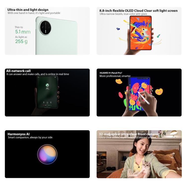 HUAWEI MatePad Mini 5G 8.8 inch, 16GB+512GB Collector Edition, HarmonyOS 5.1 Hisilicon Kirin 9010, Not Support Google Play  - Red