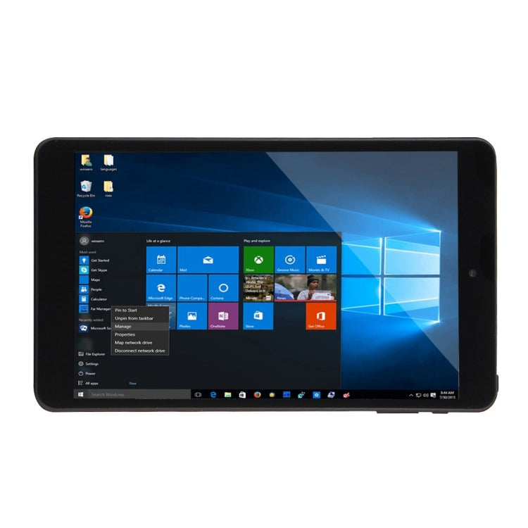 PiPo Work-W2S Tablet, 8 inch, 2GB+32GB, Windows 10, Intel Z8350 Quad Core 1.84GHz, Support OTG, HDMI(Black)