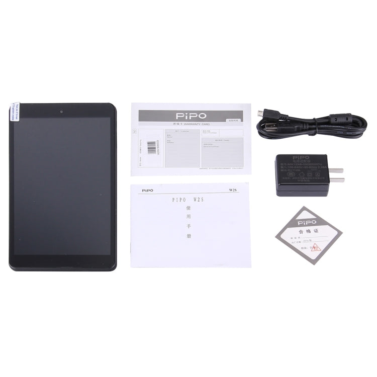 PiPo Work-W2S Tablet, 8 inch, 2GB+32GB, Windows 10, Intel Z8350 Quad Core 1.84GHz, Support OTG, HDMI(Black)