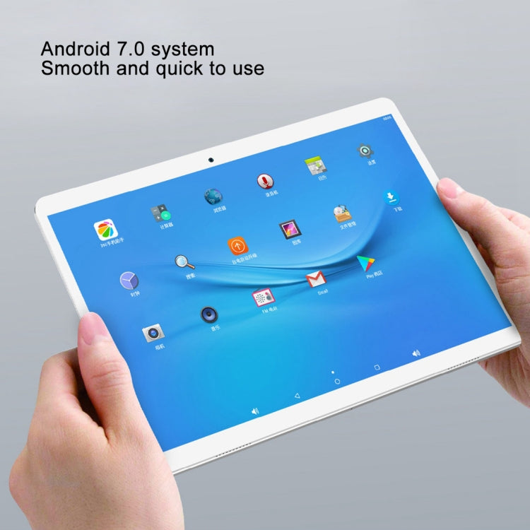 Teclast A10S Tablet, 10.1 inch, 2GB+32GB, 6000mAh Battery,  Android 7.0 MT8163 Quad Core 64-bit 1.5GHz, Support Bluetooth & Dual Band WiFi & TF Card & OTG & GPS & Micro HDMI(Silver)