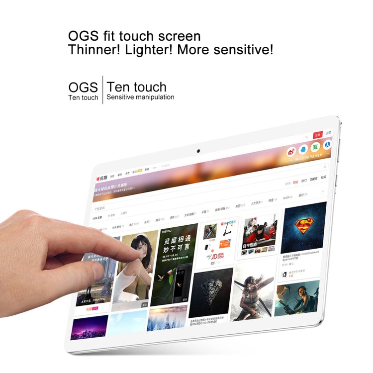 Teclast A10S Tablet, 10.1 inch, 2GB+32GB, 6000mAh Battery,  Android 7.0 MT8163 Quad Core 64-bit 1.5GHz, Support Bluetooth & Dual Band WiFi & TF Card & OTG & GPS & Micro HDMI(Silver)