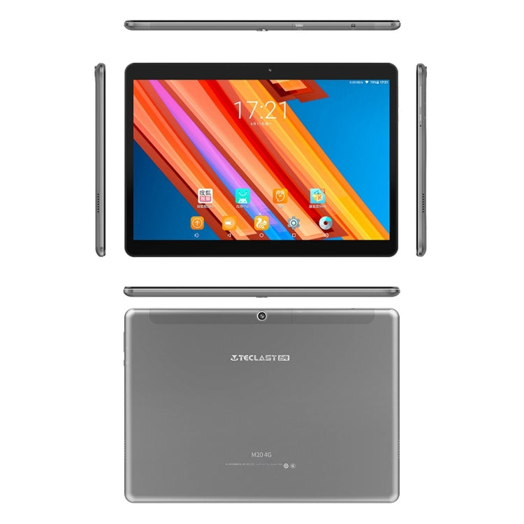 Teclast M20 4G Tablet, 10.1 inch, 3GB+32GB, 6600mAh Battery,  Android 8.0 MT6797(X20) Deca Core 64-bit 2.3GHz, Support Bluetooth & Dual Band WiFi & Dual Micro-SIM & TF Card & OTG & GPS(Grey)
