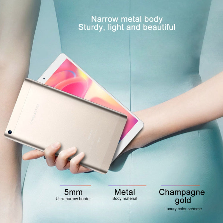 Teclast P80 Pro Tablet, 8.0 inch, 3GB+32GB, 5000mAh Battery,  Android 7.0 MT8163 Quad Core 64-bit 1.5GHz, Support Bluetooth & Dual Band WiFi & TF Card & OTG & GPS(Champagne Gold)