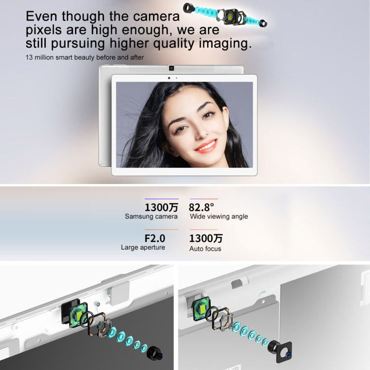 Teclast T20 Tablet, 10.1 inch, 4GB+64GB, 8100mAh Battery,  Android 7.1 MT6797T(X27) Deca Core 2.6GHz, Support Fingerprint Identification & Bluetooth & Dual Band WiFi & TF Card & OTG & GPS(Silver)
