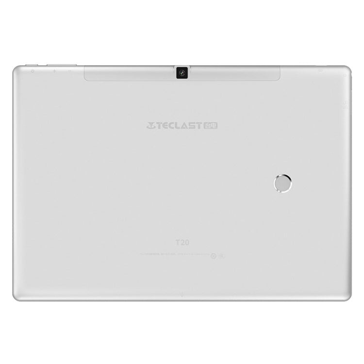 Teclast T20 Tablet, 10.1 inch, 4GB+64GB, 8100mAh Battery,  Android 7.1 MT6797T(X27) Deca Core 2.6GHz, Support Fingerprint Identification & Bluetooth & Dual Band WiFi & TF Card & OTG & GPS(Silver)