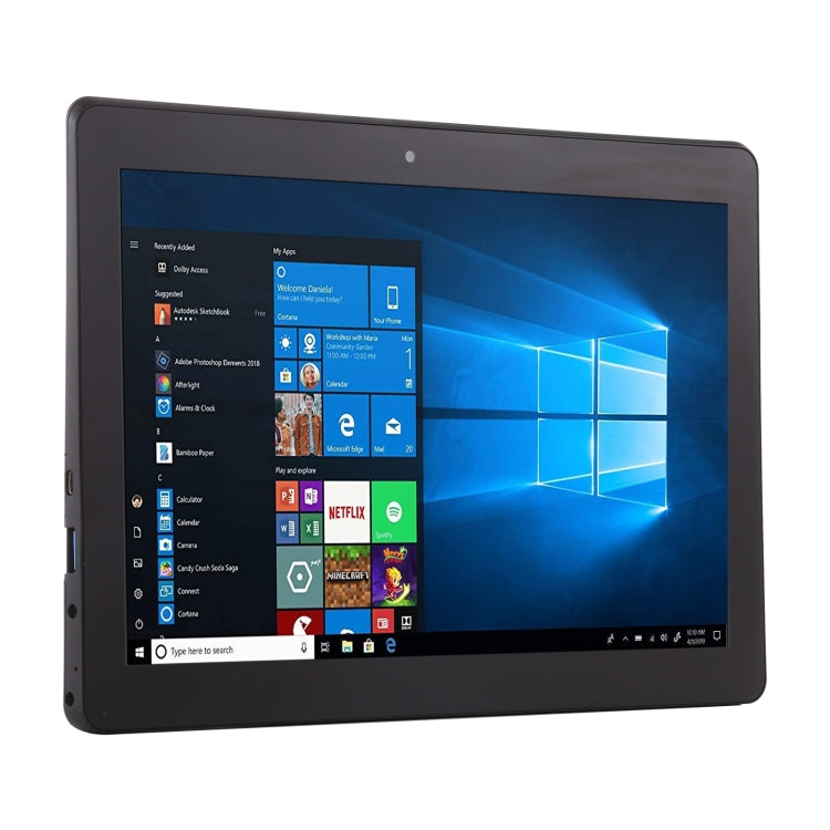 ES0MBFQ Tablet PC, 10.1 inch, 4GB+128GB, Windows 10, Intel Atom Z8300 Quad Core, Support TF Card & HDMI & Bluetooth & Dual WiFi